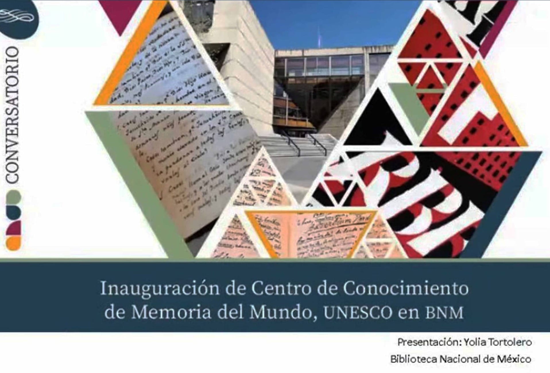 Aloja la Biblioteca Nacional de México el Centro de Conocimiento Memoria del Mundo, de la UNESCO