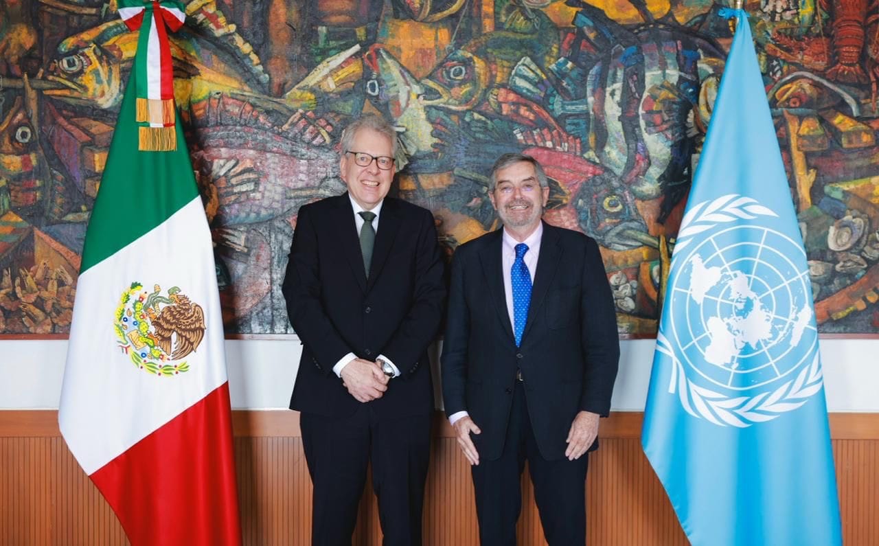 Se reúne canciller mexicano con el representante de la ONU