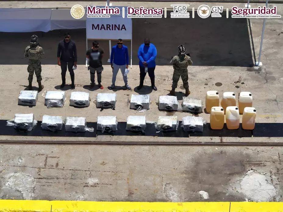 Aseguran fuerzas de seguridad más de media tonelada de cocaína en Oaxaca