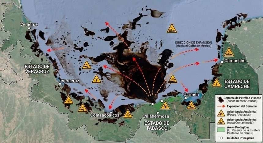 Greenpeace: El derrame petrolero en el Golfo de México se sigue extendiendo