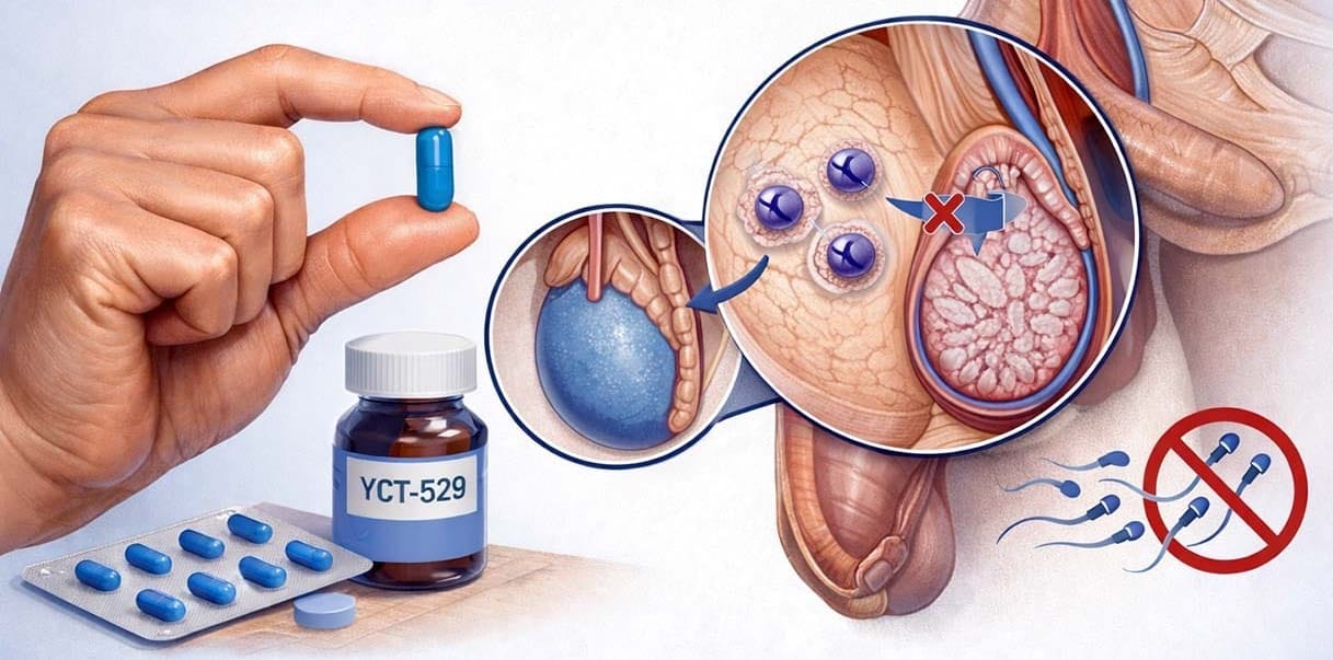 Píldora anticonceptiva para el hombre revoluciona la salud reproductiva.