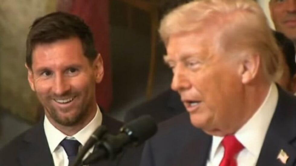 Donald Trump recibió Lionel Messi en la Casa Blanca y le dijo que es mejor futbolista que Pelé