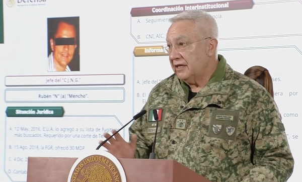El titular de la Sedena explicó en la mañanera el operativo que llevó al abatimiento de El Mencho
