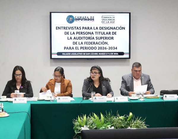 Comisión de Vigilancia concluyó etapa de entrevistas para la designación de la persona titular de la ASF